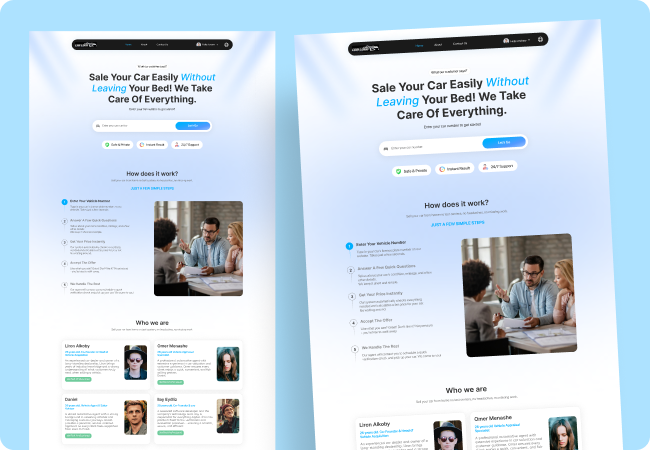 Car Selling Website Design